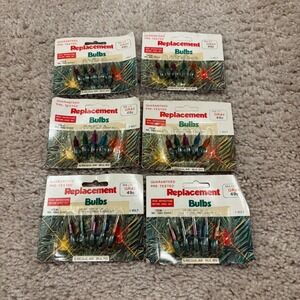 Vintage Superior Laboratories Replacement Bulbs Gray 3 Volt 5‎ Count 6 packs NOS